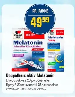 Otto Duborg Doppelherz aktiv Melatonin tilbud