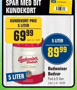 Otto Duborg Budweiser Budvar tilbud