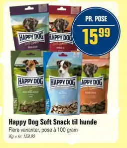 Otto Duborg Happy Dog Soft Snack til hunde tilbud