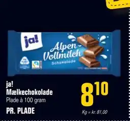Otto Duborg ja! Mælkechokolade tilbud