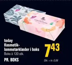 Otto Duborg today Kosmetiklommetørklæder i boks tilbud