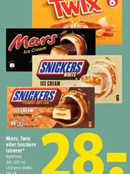 Coop 365 Mars, Twix eller Snickers tilbud