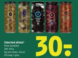 Coop 365 Zelected oliven* Flere varianter. tilbud