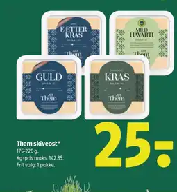 Coop 365 Them skiveost* tilbud