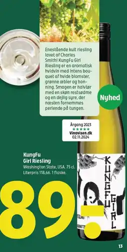 Coop 365 KungFu Girl Riesling tilbud