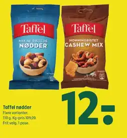 Coop 365 Taffel nødder Flere varianter tilbud