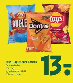 Coop 365 Lays, Bugles eller Doritos tilbud