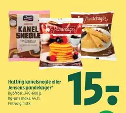 Coop 365 Hatting kanelsnegle eller Jensens pandekager* tilbud