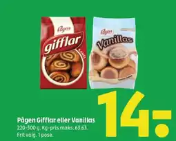 Coop 365 Pågen Gifflar eller Vanillas tilbud