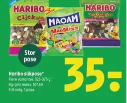 Coop 365 Haribo slikpose* tilbud