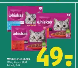 Coop 365 Whikas menuboks tilbud