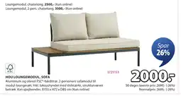 JYSK HOU LOUNGEMODUL, SOFA tilbud