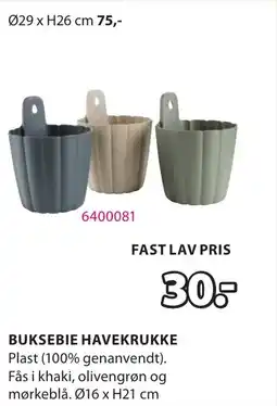 JYSK BUKSEBIE HAVEKRUKKE tilbud