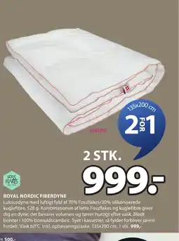 JYSK ROYAL NORDIC FIBERDYNE tilbud