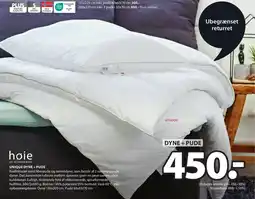 JYSK UNIQUE DYNE + PUDE tilbud