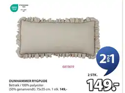 JYSK DUNHAMMER RYGPUDE tilbud