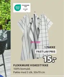 JYSK FLEKKMURE VISKESTYKKE tilbud