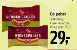 Føtex Gol pølser tilbud