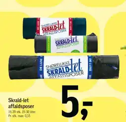 Føtex Skrald-let affaldsposer tilbud
