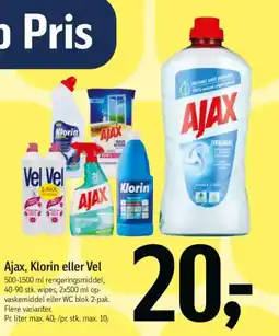 Føtex Ajax, Klorin eller Vel tilbud