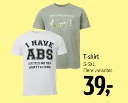Føtex T-shirt S-3XL. tilbud