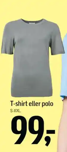 Føtex T-shirt eller polo tilbud