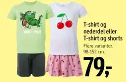 Føtex T-shirt og nederdel eller T-shirt og shorts Flere varianter. tilbud