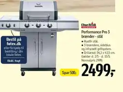 Føtex Char-Broil Performance Pro 3 brænder - stål tilbud