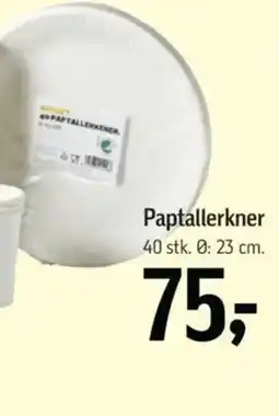 Føtex Paptallerkner tilbud