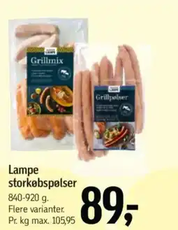 Føtex Lampe storkøbspølser tilbud