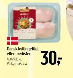 Føtex Dansk kyllingefilet eller medister tilbud