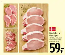 Føtex Koteletter af dansk gris tilbud