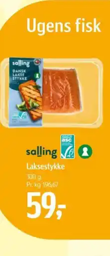 Føtex Laksestykke . Pr. kg 196,67 tilbud