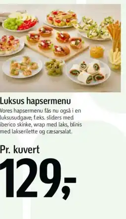 Føtex Luksus hapsermenu tilbud