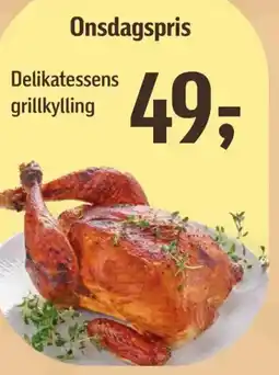 Føtex Delikatessens grillkylling tilbud