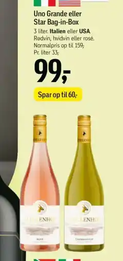 Føtex Uno Grande eller Star Bag-in-Box tilbud