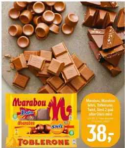 Føtex Marabou, Marabou bites, Toblerone, tilbud
