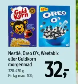 Føtex Nestlé, Oreo O's, Weetabix eller Guldkorn tilbud