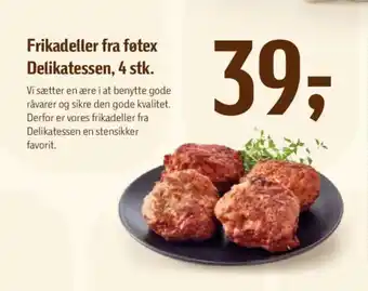 Føtex Frikadeller fra føtex Delikatessen, 4 stk. tilbud