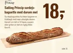 Føtex Princip Salling Princip surdejs- baguette med durum mel tilbud