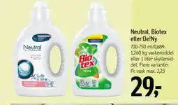 Føtex Neutral, Biotex eller De!Ny tilbud