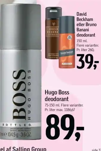 Føtex Hugo Boss deodorant tilbud