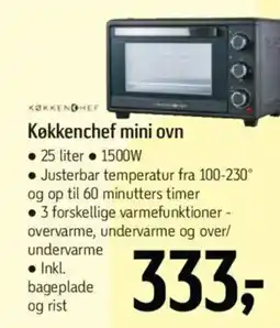Føtex Køkkenchef mini ovn tilbud