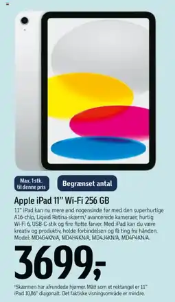 Føtex Apple iPad 11" Wi-Fi 256 GB tilbud