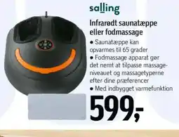 Føtex Salling infrarødt saunatæppe eller fodmassage tilbud