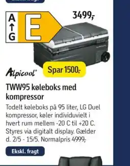 Føtex TWW95 køleboks med kompressor tilbud
