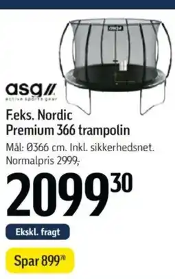 Føtex F.eks. Nordic Premium 366 trampolin tilbud
