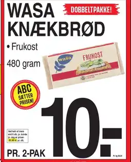 ABC Lavpris WASA KNÆKBRØD tilbud