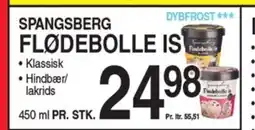 ABC Lavpris SPANGSBERG FLØDEBOLLE IS tilbud