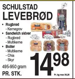 ABC Lavpris SCHULSTAD LEVEBRØD tilbud